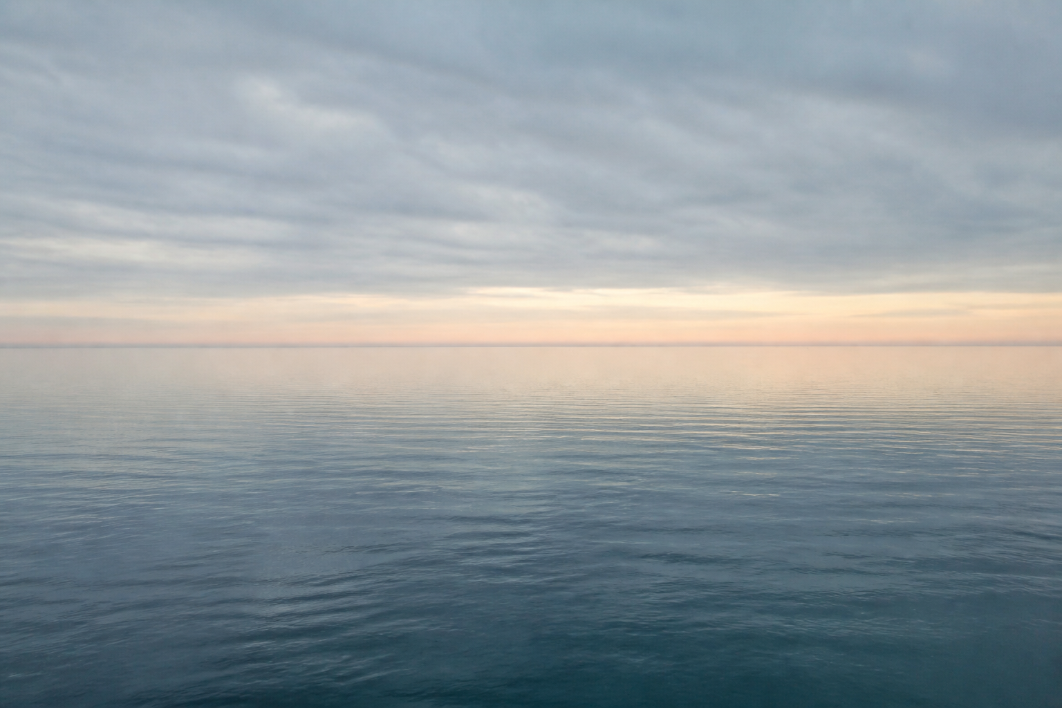 Open sea under calm sky
